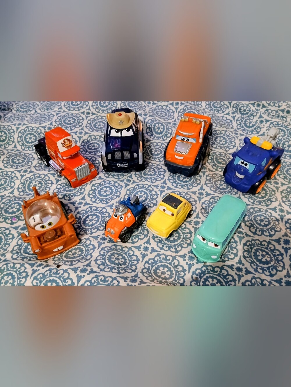 Title​Tonka Chuck & Friends, Pixar A113 & VW Van Toy Car Lot of 8​